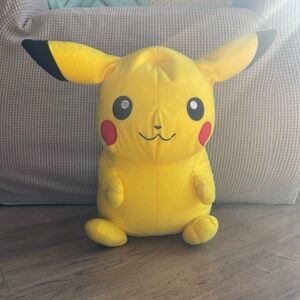 Pokemon Company Giant Pikachu Plush Toy Factory 17" Tall Yellow Large 2017